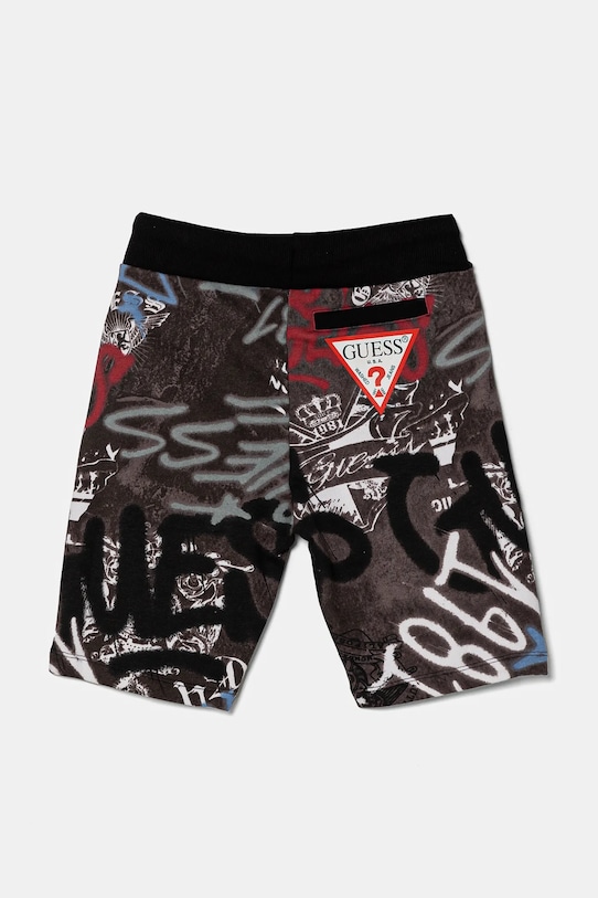 Дитячі бавовняні шорти Guess N5RD02.KA6R4.PPYA блакитний SS25