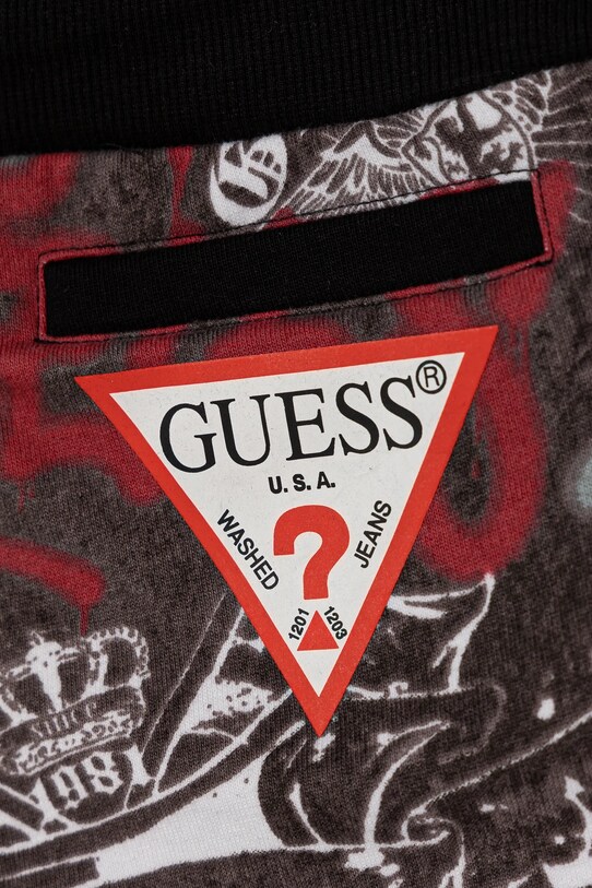 Хлопчик Дитячі бавовняні шорти Guess N5RD02.KA6R4.PPYA блакитний