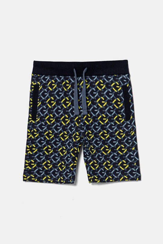 Дитячі бавовняні шорти Guess візерунок темно-синій N5RD07.KA6R4.PPYA