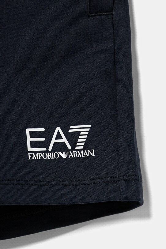 Chłopiec EA7 Emporio Armani szorty bawełniane dziecięce 7B000026.AF10380 granatowy