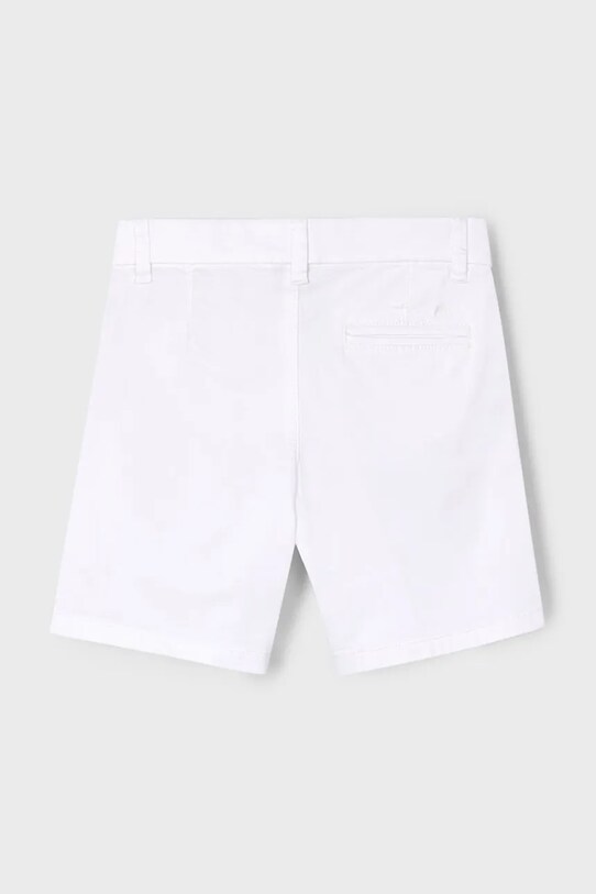 Mayoral pantaloni scurti copii chino serża basic 202.5A.Mini.PPYA alb SS25