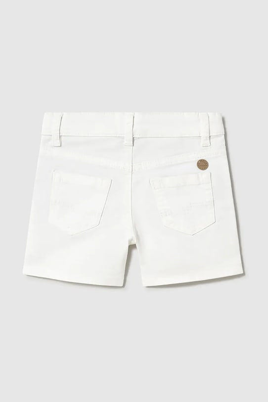 Mayoral pantaloni scurti copii 206.3F.Baby.PPYA alb SS25