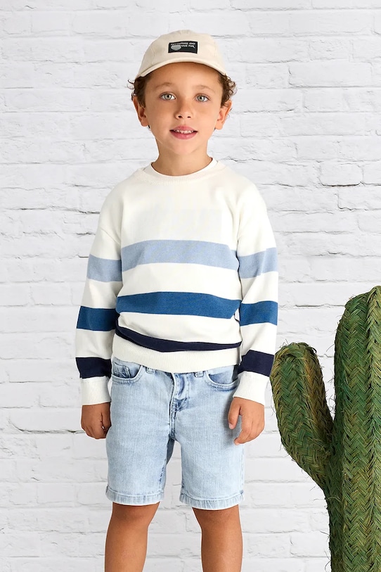 Mayoral pantaloni scurti din denim pentru copii casual albastru 237.5D.Mini.PPYA