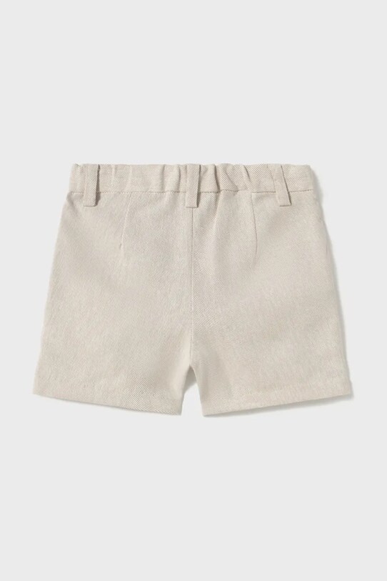 Мальчик Детские шорты с примесью льна Mayoral 1240.3A.Baby.PPYA бежевый