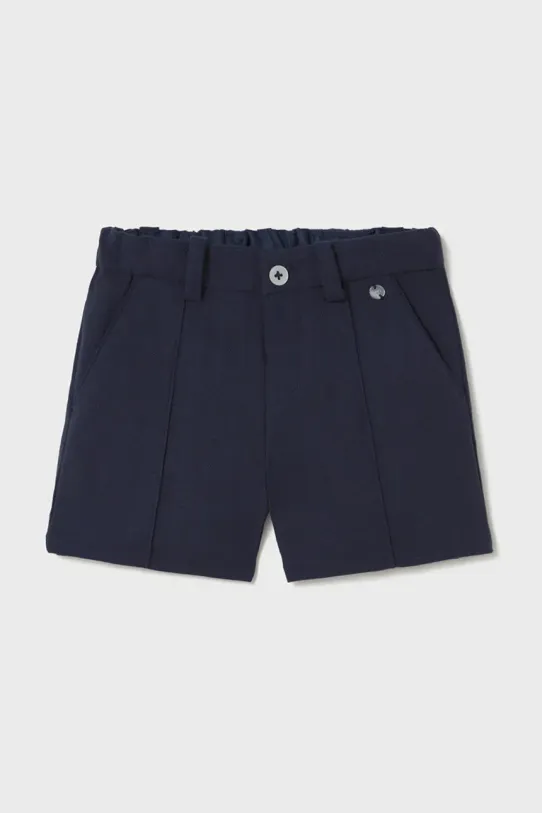 Mayoral shorts con aggiunta di lino bambino/a tessuto blu navy 1240.3A.Baby.PPYA