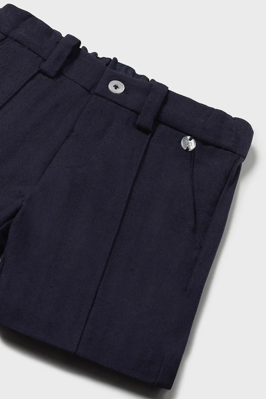 Băieți Mayoral pantaloni scurți din amestec de in pentru copii 1240.3A.Baby.PPYA bleumarin