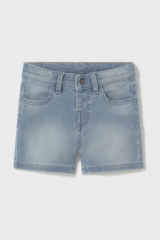 Mayoral pantaloni scurti din denim pentru copii soft denim casual albastru 1246.3H.Baby.PPYA