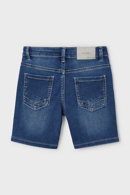Παιδικό σορτς τζιν Mayoral soft denim 3218.5B.Mini.PPYA σκούρο μπλε SS25