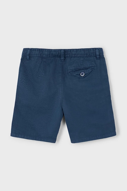 Mayoral pantaloni scurți din amestec de in pentru copii 3226.5H.Mini.PPYA bleumarin SS25