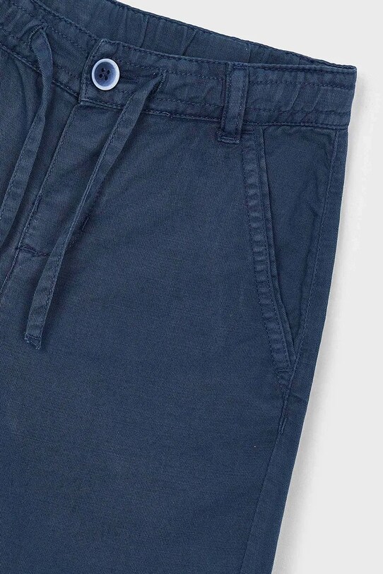 Băieți Mayoral pantaloni scurți din amestec de in pentru copii 3226.5H.Mini.PPYA bleumarin