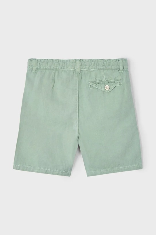 Mayoral pantaloni scurți din amestec de in pentru copii 3226.5H.Mini.PPYA verde SS25