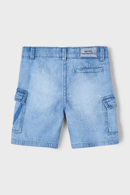 Băieți Mayoral pantaloni scurti din denim pentru copii cargo 3229.5J.Mini.PPYA albastru