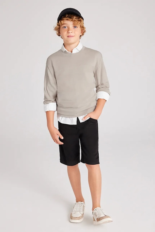 Детские шорты Mayoral slim casual чёрный 6201.7A.Junior.PPYA