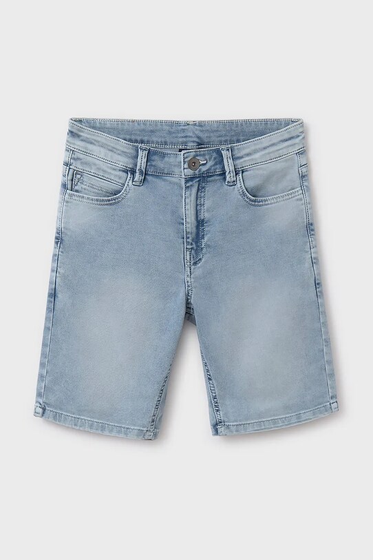 Дитячі джинсові шорти Mayoral soft denim 6203.7F.Junior.PPYA блакитний SS25