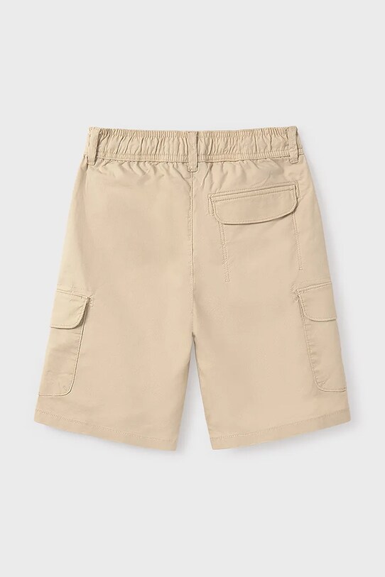 Dětské šortky s příměsí lnu Mayoral cargo 6208.7D.Junior.PPYA béžová SS25