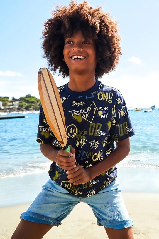 Mayoral pantaloni scurti din denim pentru copii 6210.7F.Junior.PPYA albastru