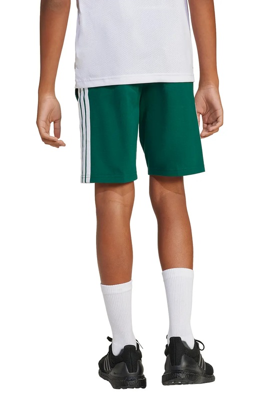 Дитячі бавовняні шорти adidas JM2440 зелений