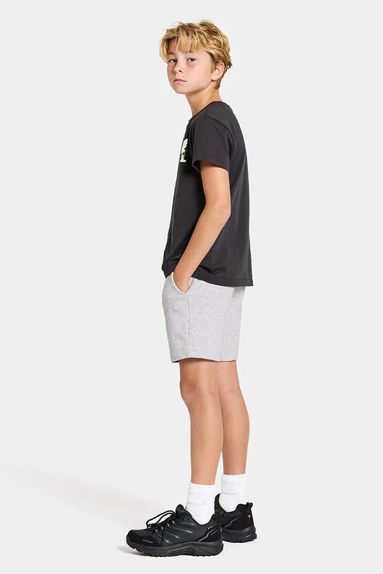 Didriksons pantaloni scurți copii FEJAN KIDS SHORTS 505660 gri