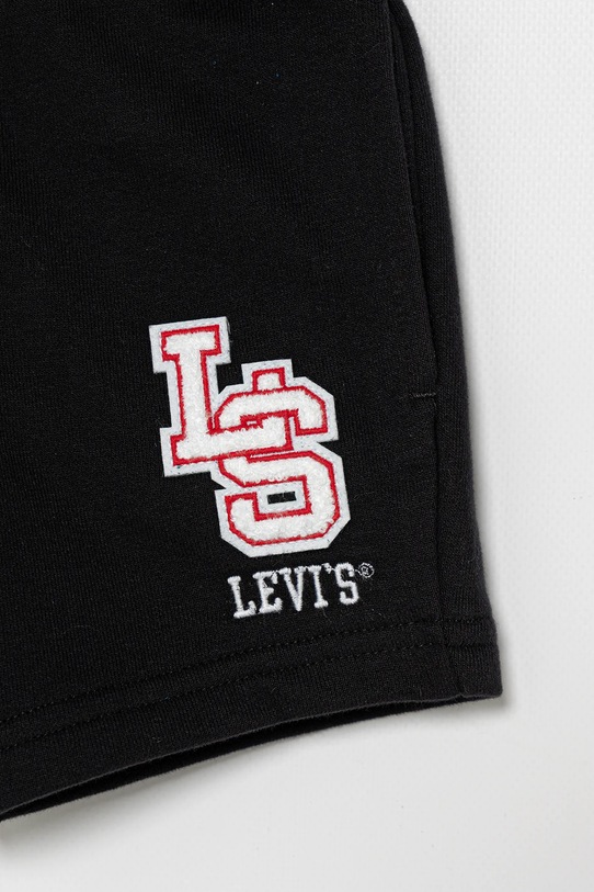 Chlapec Detské krátke nohavice Levi's MONOGRAM SHORTS 8EM368 čierna