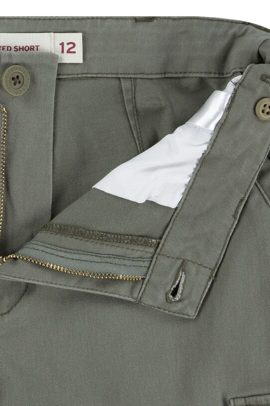 Детские шорты Levi's TRADITIONAL CARGO SHORTS зелёный 9EM381