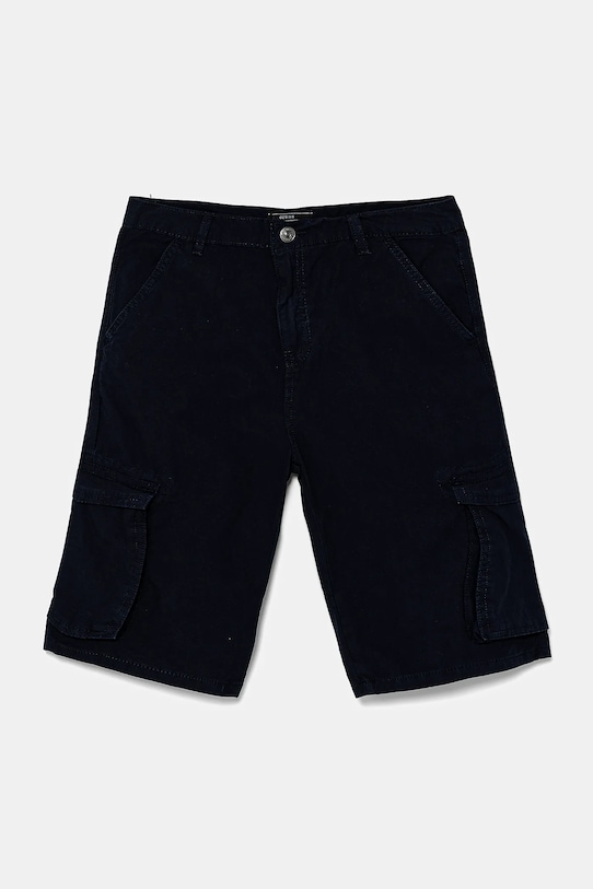 Детские хлопковые шорты Guess casual тёмно-синий L5GD11.WHB40.PPYA