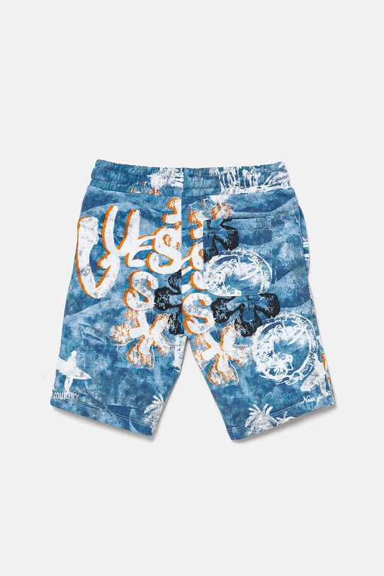 Дитячі бавовняні шорти Guess L5GD13.KA6R4.PPYA блакитний SS25