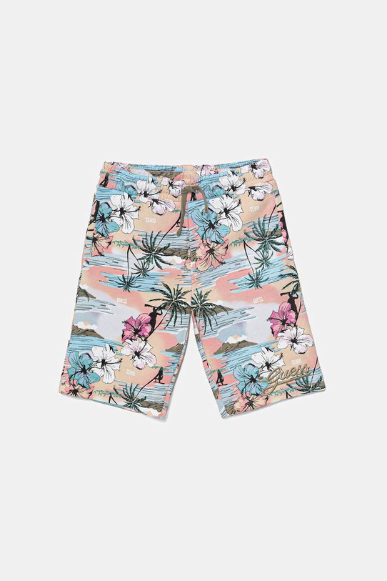 Guess pantaloni scurți din bumbac pentru copii cu modele multicolor L5GD13.KA6R4.PPYA