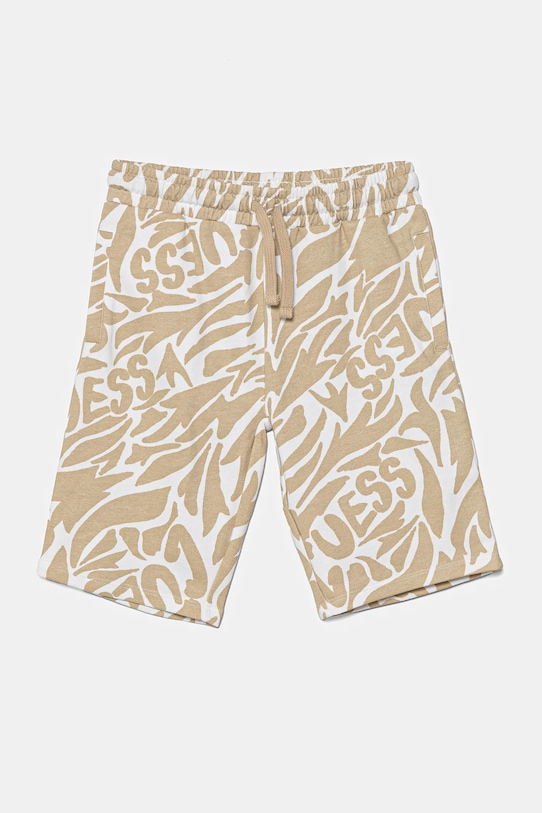 Dječje pamučne kratke hlače Guess casual zelena L5GD16.KA6R4.PPYA