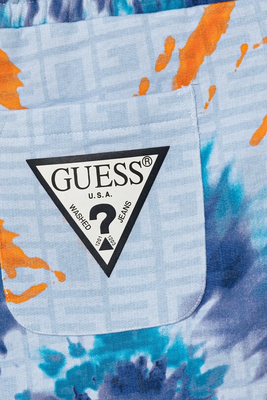 Chlapec Detské bavlnené šortky Guess L5GD16.KA6R4.PPYA modrá