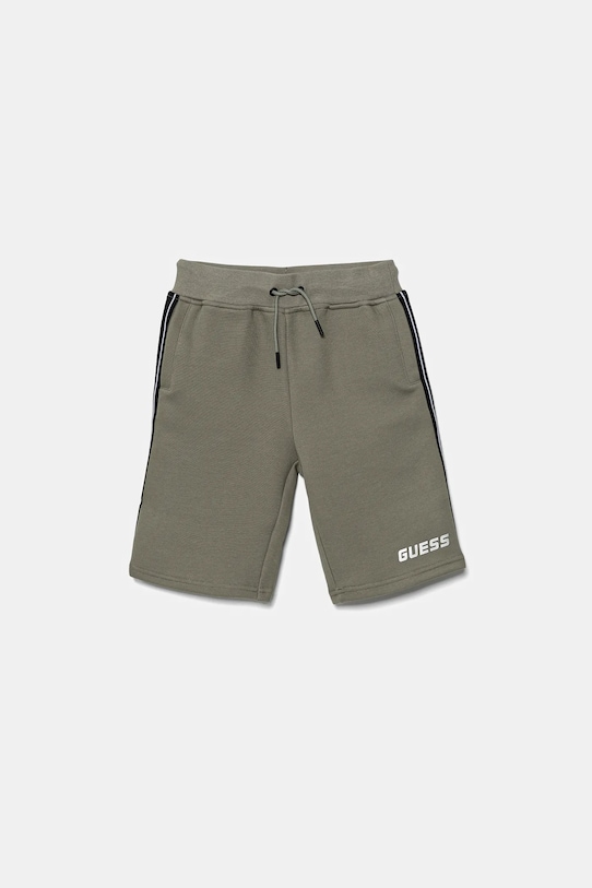 Παιδικό σορτς Guess απλικέ πράσινο L5GD19.KB3P2.PPYA