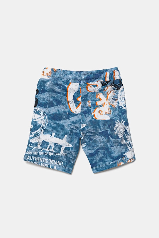 Dječje pamučne kratke hlače Guess N5GD13.KA6R4.PPYA plava SS25