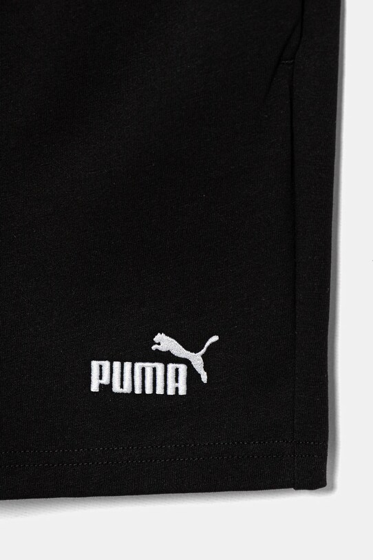 Fiú Puma gyerek pamut rövidnadrág ESS No. 1 Logo Jersey Shorts 684919 fekete