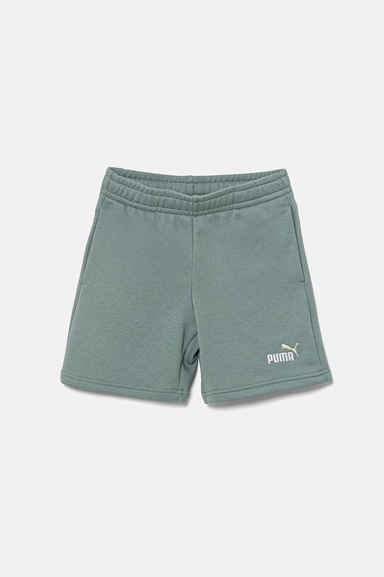Detské krátke nohavice Puma ESS 2 COLOR No. 1 Logo Shorts TR nášivka zelená 685826