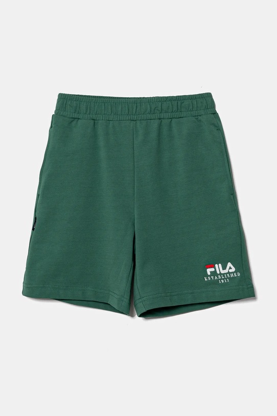 Dětské kraťasy Fila LOHFELDEN bavlna zelená FAT0628