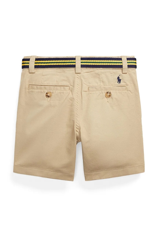 Detské bavlnené šortky Polo Ralph Lauren 322863960005 béžová SS25