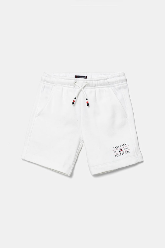 Otroške kratke hlače Tommy Hilfiger Pletenina bela KB0KB09481.104.122.PPYA