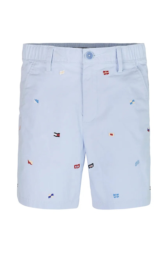 Detské krátke nohavice Tommy Hilfiger KB0KB09483.128.152.PPYA modrá SS25