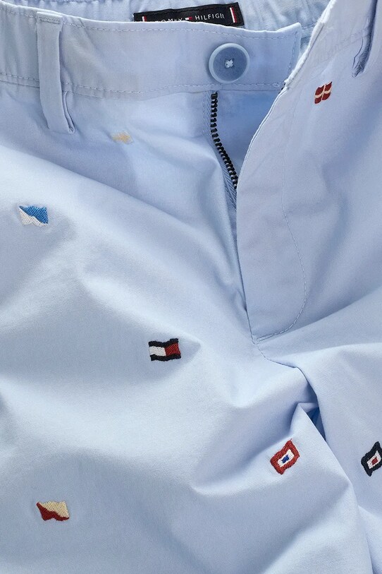 Detské krátke nohavice Tommy Hilfiger modrá KB0KB09483.128.152.PPYA