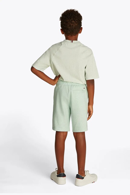 Дитячі шорти Tommy Hilfiger зелений KB0KB09496.128.176.PPYA