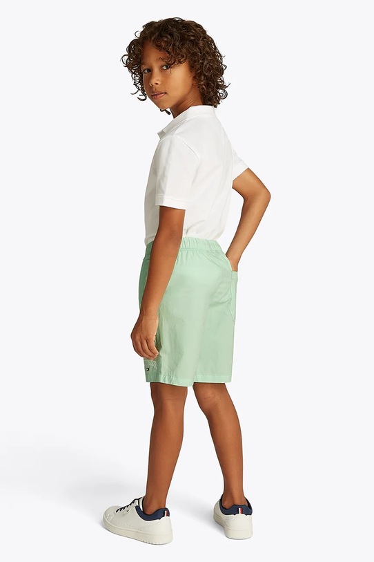 Kratke hlače Tommy Hilfiger zelena KB0KB09642.128.176.PPYA