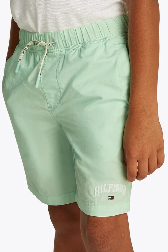 Šortky Tommy Hilfiger KB0KB09642.128.176.PPYA zelená