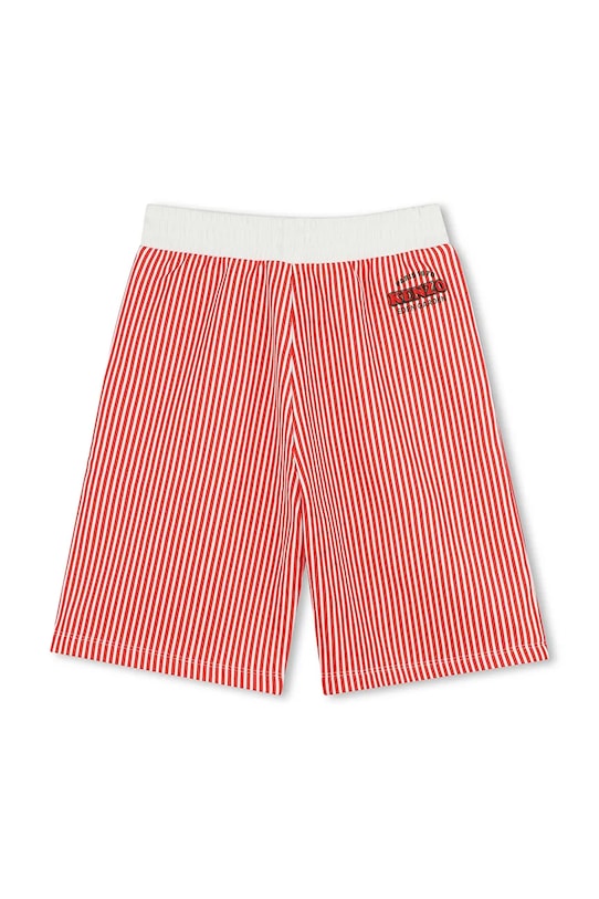 Kenzo Kids pantaloni scurți din bumbac pentru copii K61121.114.150 rosu SS25