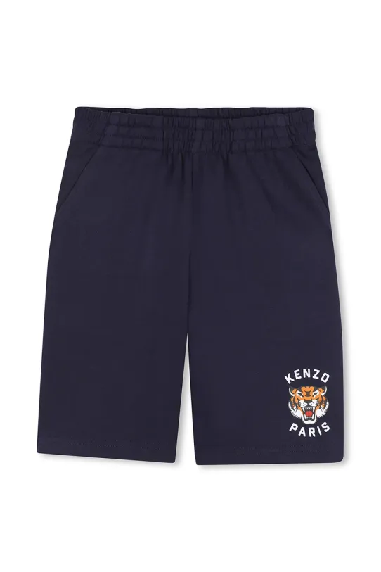 Kenzo Kids shorts di lana bambino/a maglia blu navy K61122.86.108