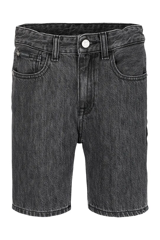 Calvin Klein Jeans gyerek farmer rövidnadrág IB0IB02428.PPYA fekete SS25