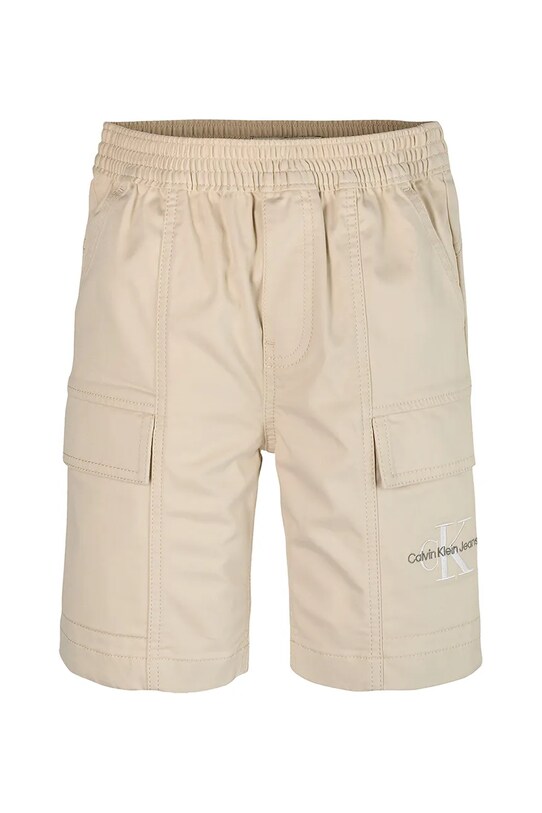 Calvin Klein Jeans gyerek rövidnadrág elasztánnal bézs IB0IB02429.PPYA