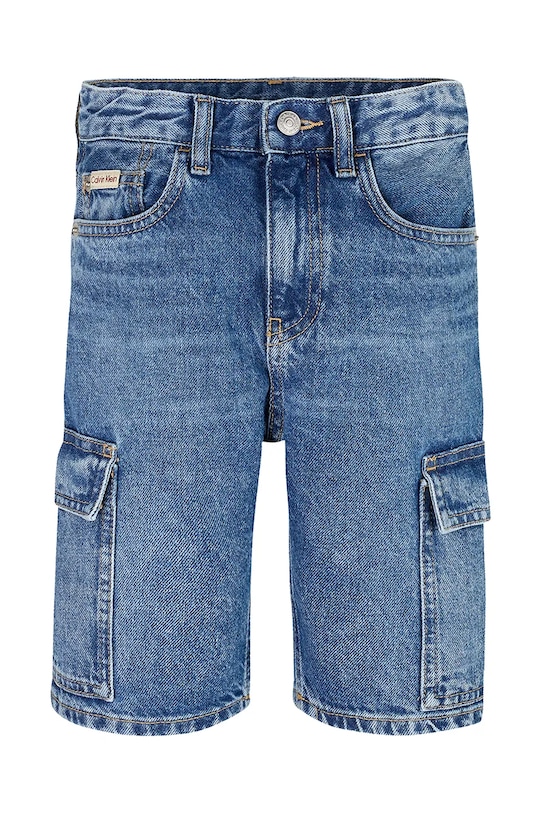 Calvin Klein Jeans pantaloni scurti din denim pentru copii IB0IB02430.PPYA albastru SS25