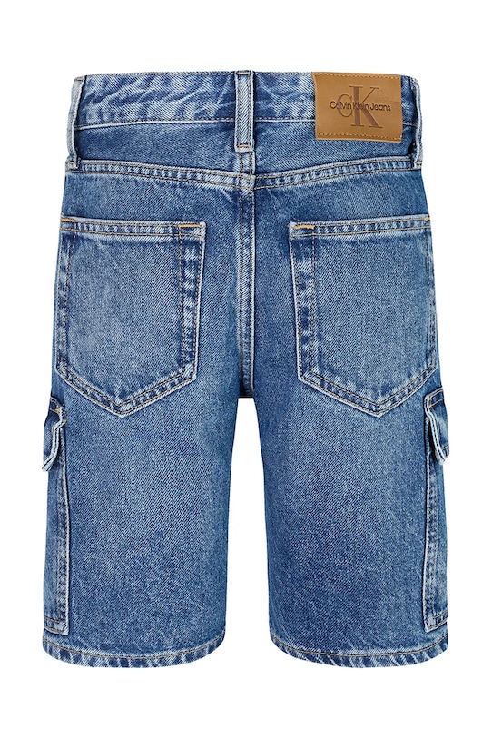 Băieți Calvin Klein Jeans pantaloni scurti din denim pentru copii IB0IB02430.PPYA albastru