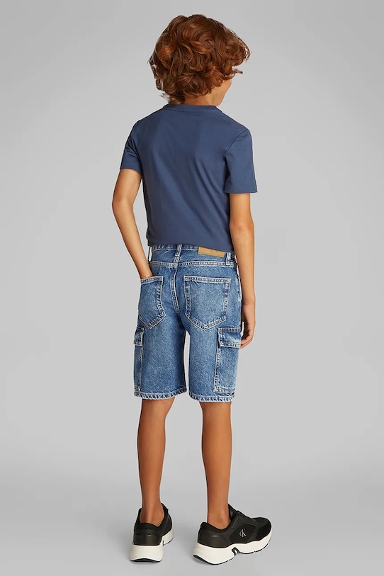 Calvin Klein Jeans pantaloni scurti din denim pentru copii albastru IB0IB02430.PPYA