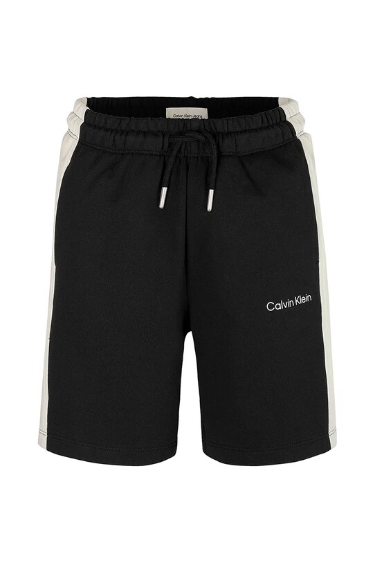 Detské krátke nohavice Calvin Klein Jeans IB0IB02433.104.116.PPYA čierna SS25