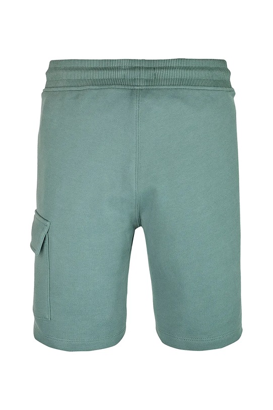 Момче Детски памучен къс панталон Calvin Klein Jeans IB0IB02440.PPYA тюркоазен